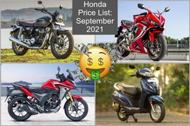 Honda Two Wheeler Price List March 22 Bikedekho