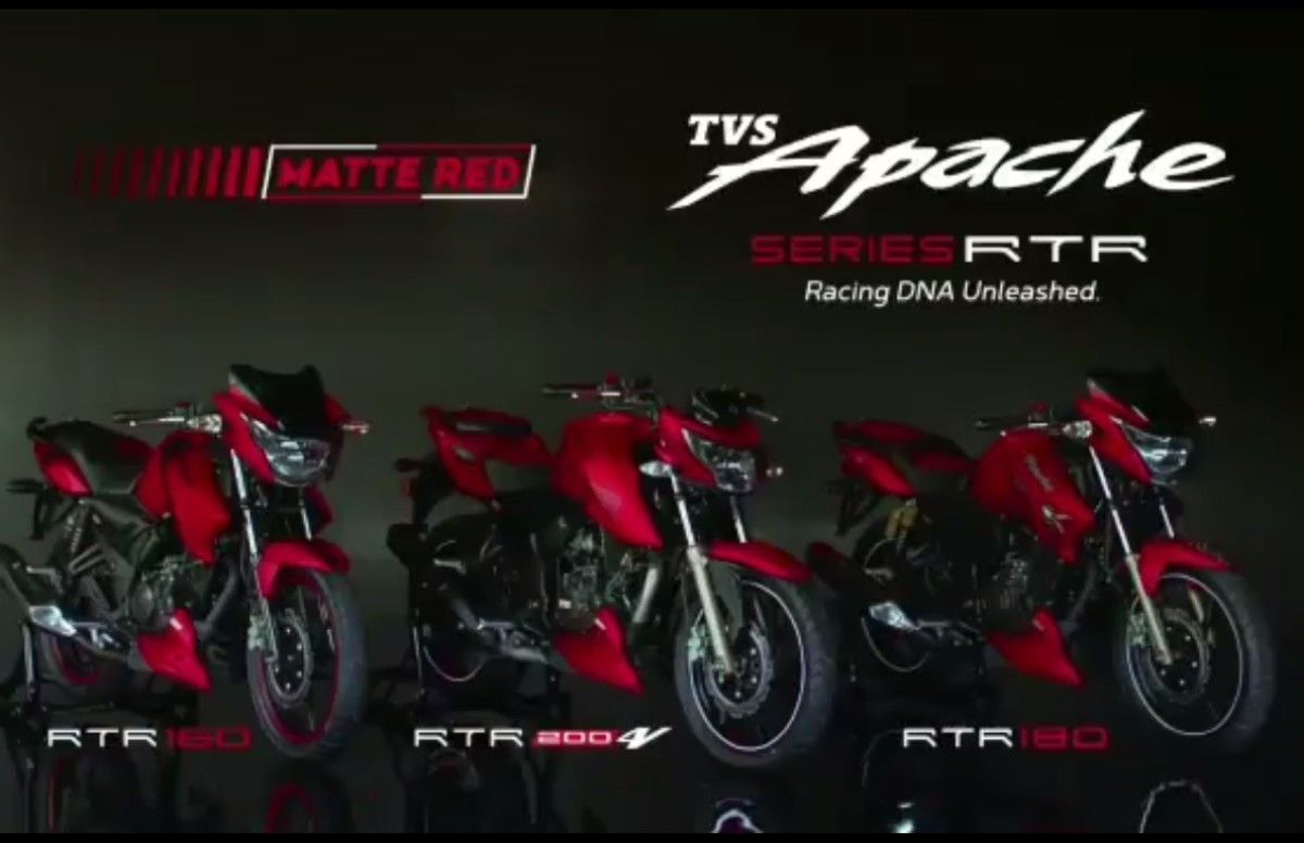 TVS Launches The Apache RTR Series In New Matte Red Colour | BikeDekho
