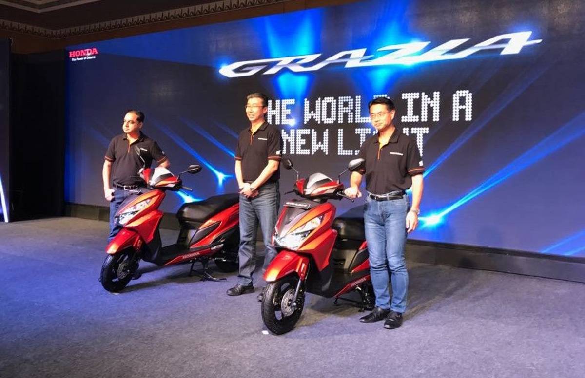 Honda Launches Grazia Scooter At Rs 57,897 (ex, Delhi) Honda Launches Grazia Scooter At Rs 57,897 (ex, Delhi)