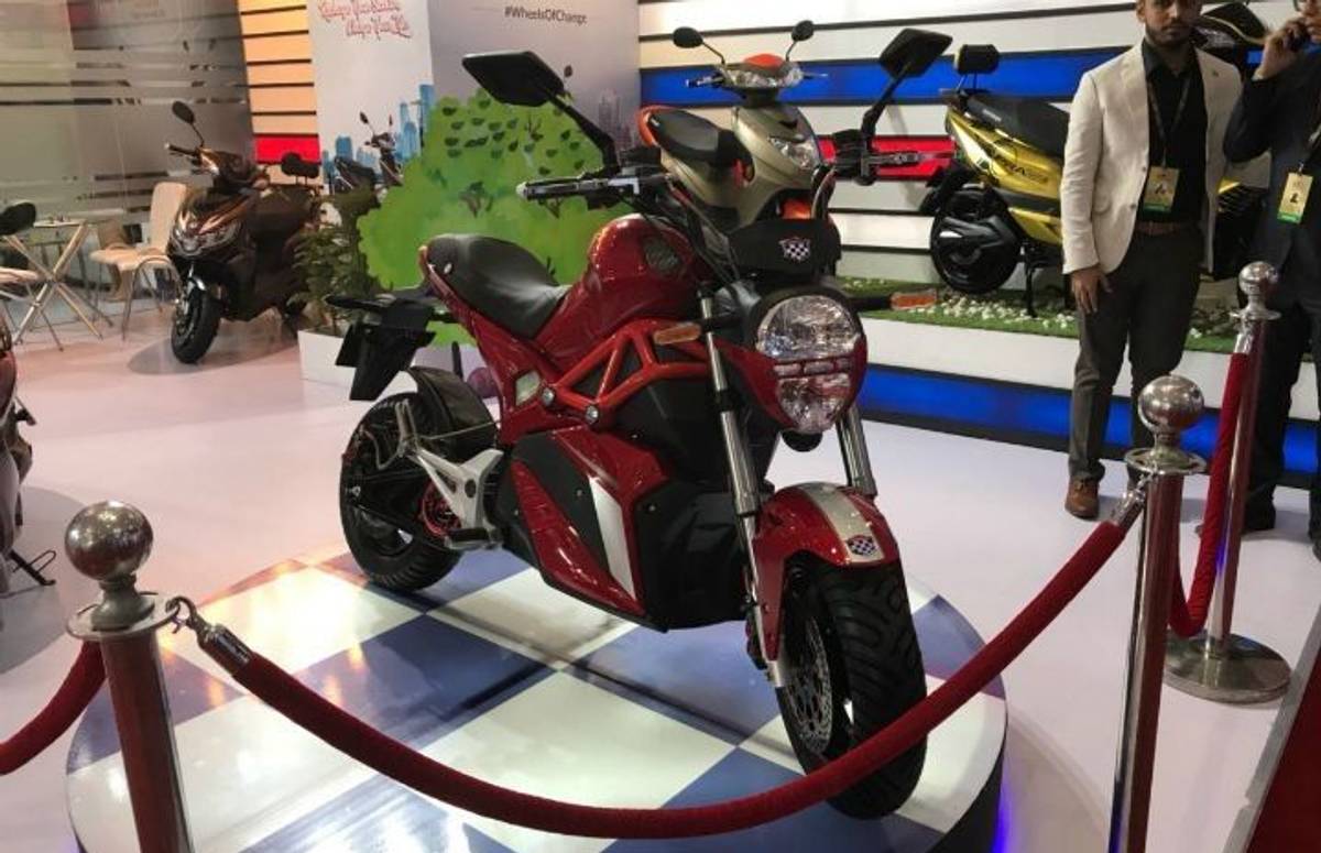 Okinawa OKI 100 Prototype Motorcycle Showcased At Auto Expo 2018 Okinawa OKI 100 Prototype Motorcycle Showcased At Auto Expo 2018