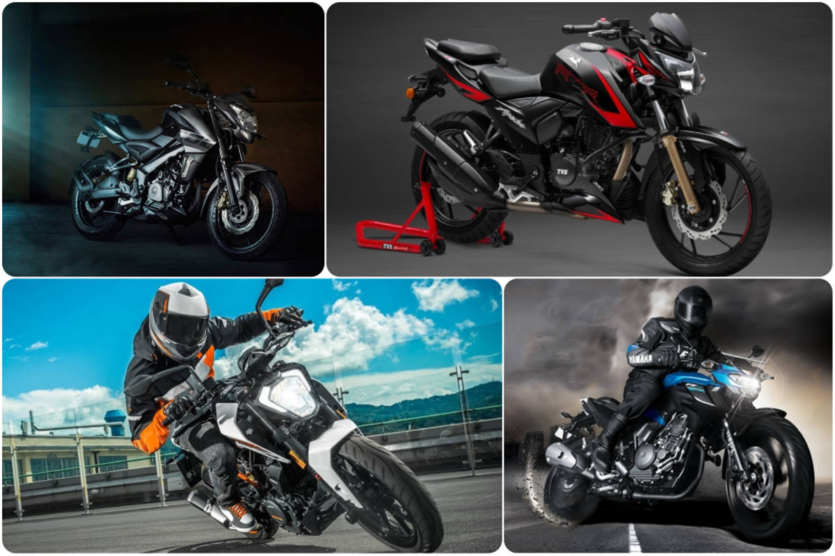 TVS Apache RTR 200 4V Fi vs TVS Apache RTR 200 4V Carb vs Bajaj Pulsar NS200 vs Yamaha FZ25 vs KTM 250 Duke: Real World City Mileage Compared
  TVS Apache RTR 200 4V Fi vs TVS Apache RTR 200 4V Carb vs Bajaj Pulsar NS200 vs Yamaha FZ25 vs KTM 250 Duke: Real World City Mileage Compared