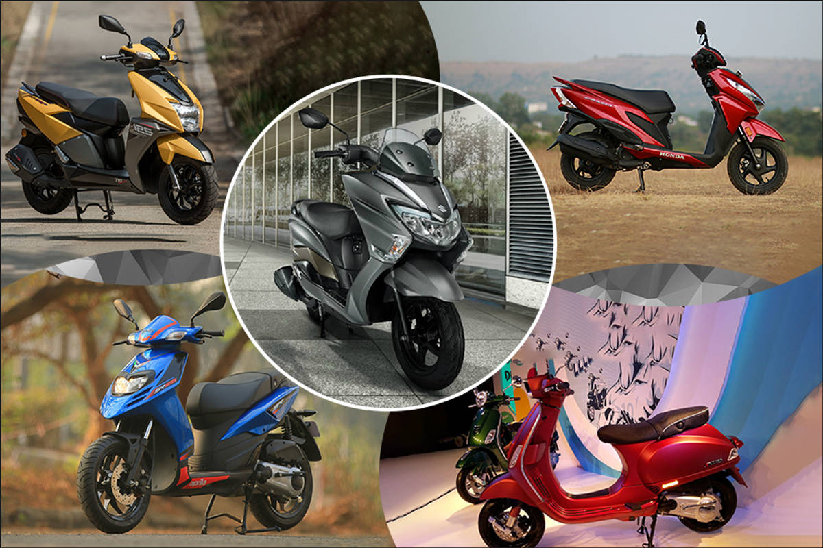 Suzuki Burgman Street vs Vespa SXL 125 vs Aprilia 125 vs Honda Grazia 125 vs TVS Ntorq 125 : Spec Comparo  Suzuki Burgman Street vs Vespa SXL 125 vs Aprilia 125 vs Honda Grazia 125 vs TVS Ntorq 125 : Spec Comparo