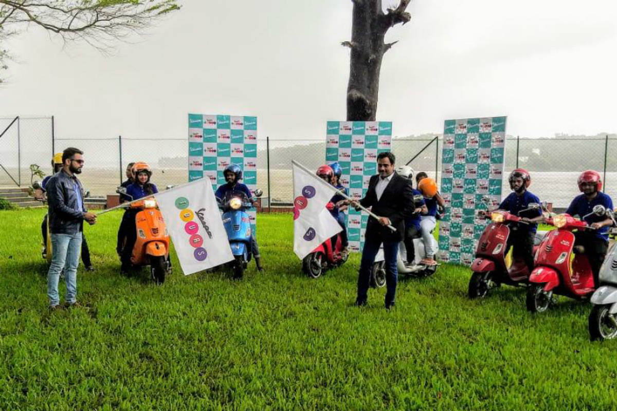 Piaggio India Flags Off First Edition Of Vespa Tours In Goa Piaggio India Flags Off First Edition Of Vespa Tours In Goa