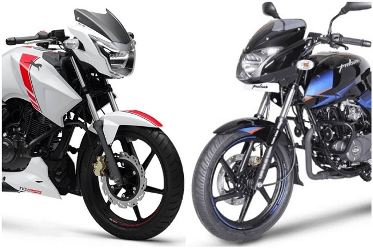 Bajaj Pulsar 150 Twin Disc vs TVS Apache RTR 160 2V Race Edition: Spec Comparison Bajaj Pulsar 150 Twin Disc vs TVS Apache RTR 160 2V Race Edition: Spec Comparison