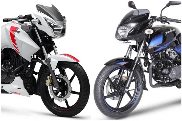 Bajaj Pulsar 150 Twin Disc Vs Tvs Apache Rtr 160 2v Race Edition Spec Comparison