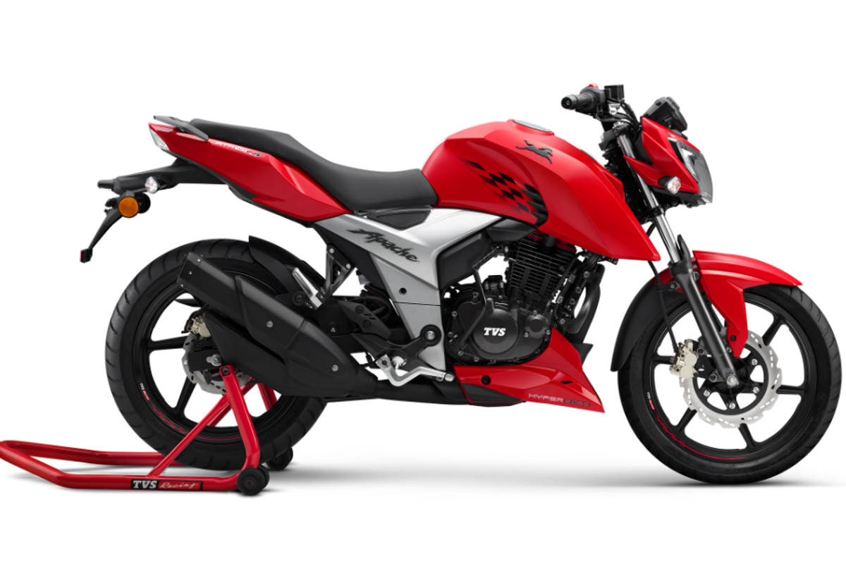 TVS Apache 160 4V Crosses 1 Lakh Milestone TVS Apache 160 4V Crosses 1 Lakh Milestone