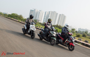 TVS NTorq 125 Race Edition BS6 vs Yamaha Ray ZR 125 BS6 vs Aprilia Storm 125 BS6: Road Test Review TVS NTorq 125 Race Edition BS6 vs Yamaha Ray ZR 125 BS6 vs Aprilia Storm 125 BS6: Road Test Review