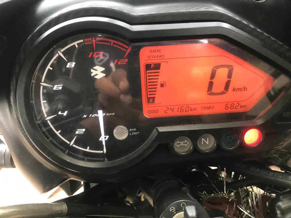 pulsar 150 speedometer second hand