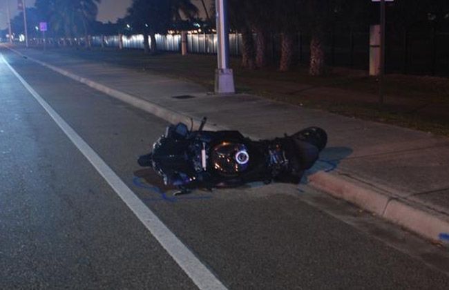 Motorcycle crash