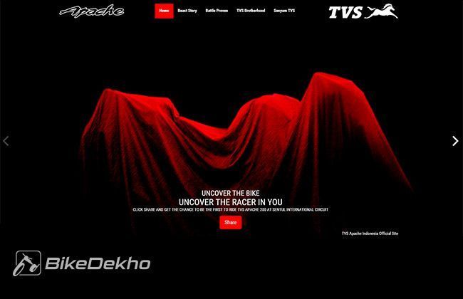 TVS Apache 200 teaser out