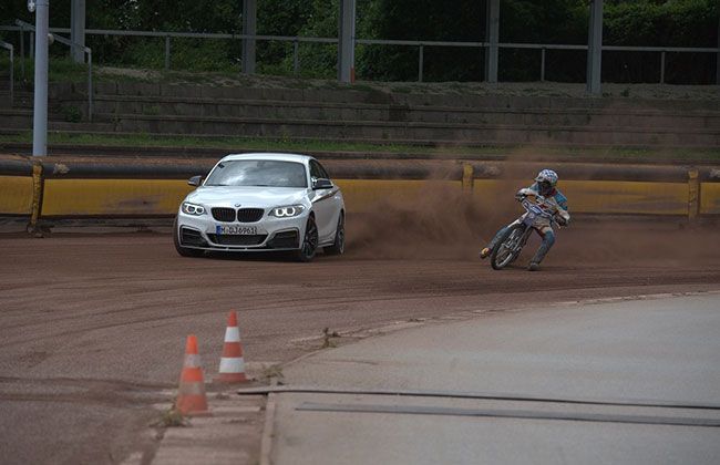 Drift battle: Car versus Motorcycle