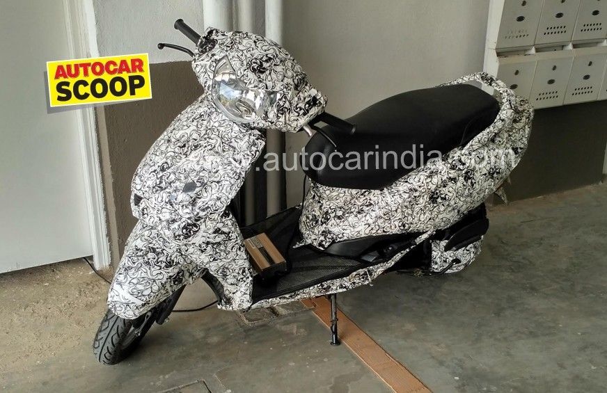 New TVS Electric scooter spy shot