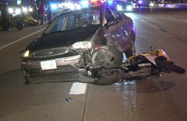 Motorcycle crash