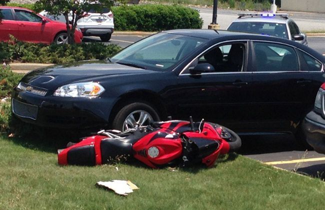 Motorcycle crash