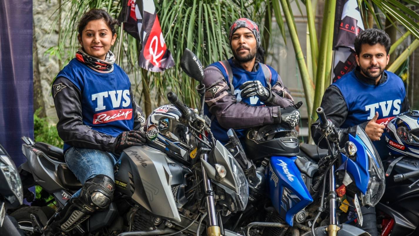 TVS Flags Off First-ever International Ride For Apache Owners Group