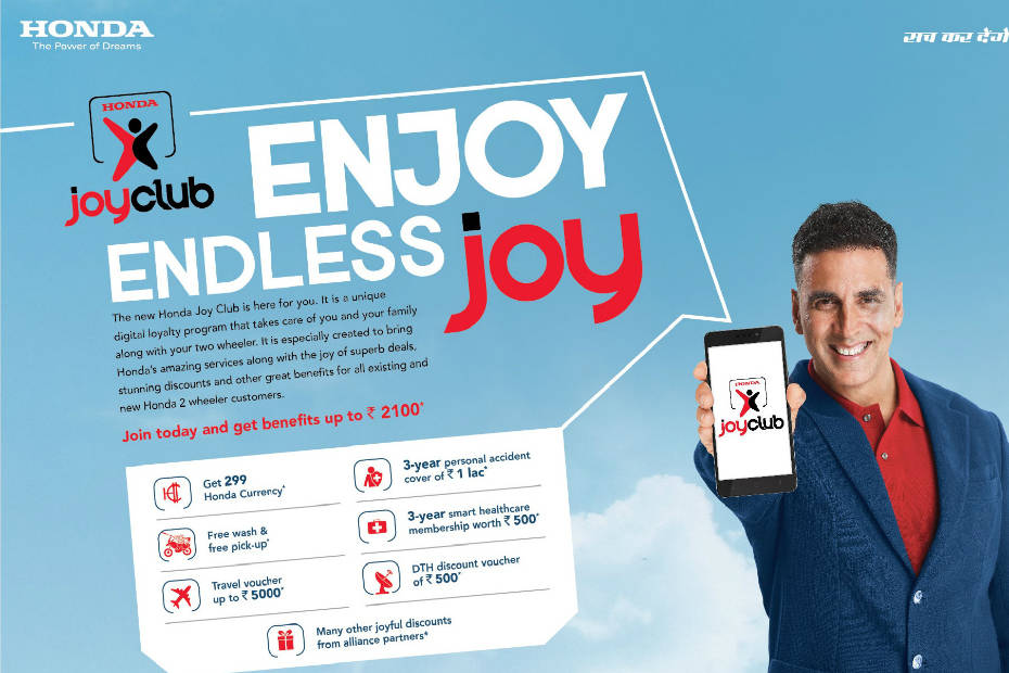 Honda’s Joy Club Customer Loyalty Program Adds Over 2 Lakh Members