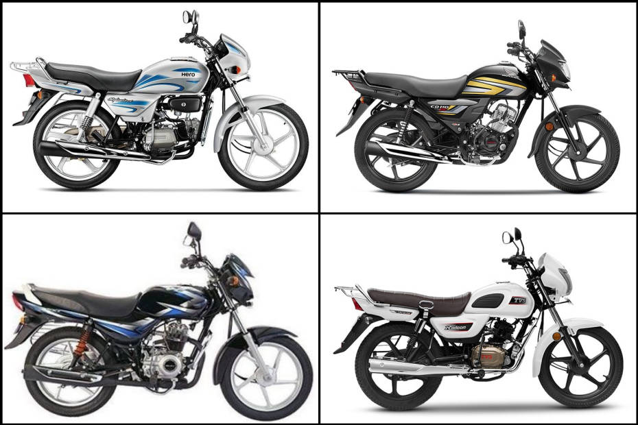 Hero Splendor Plus vs TVS Radeon vs Bajaj CT 100 vs Honda CD 110