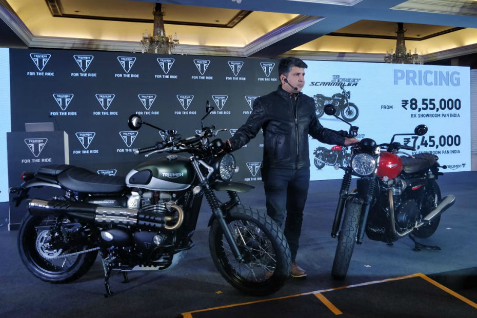 Triumph launches 2019 Street Twin and Street Scrambler