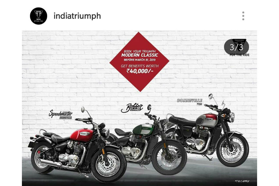 Ttriumph Motorcycle Offers