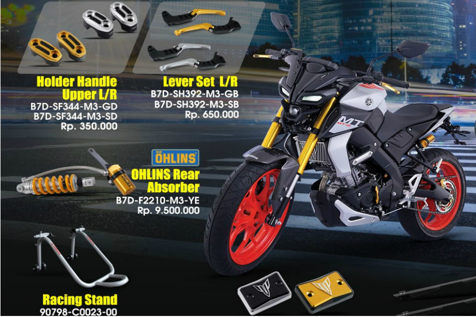 Yamaha MT 15 Accessories Revealed BikeDekho