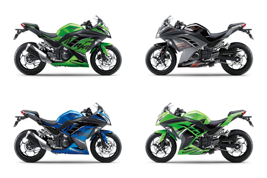 Ninja 300 store bs6 colours