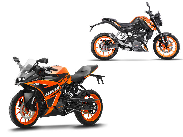 KTM RC 125 vs 125 Duke