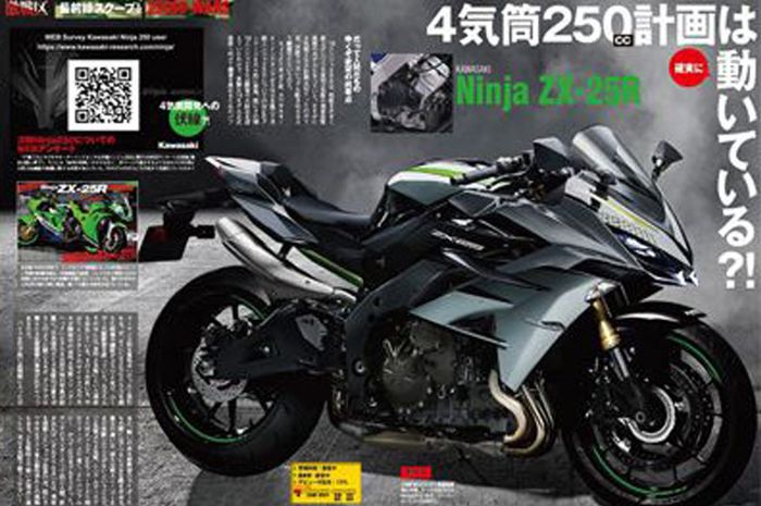 Upcoming 4-cylinder Kawasaki Ninja ZX-25R