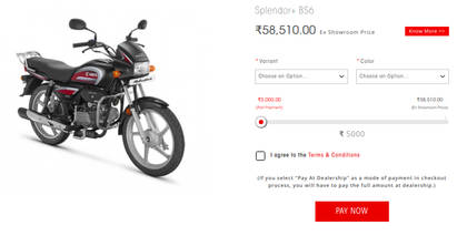 You Can Now Buy Your Favourite Hero Bike Online BikeDekho