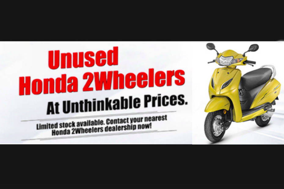 Honda bs4 best sale two wheeler discount