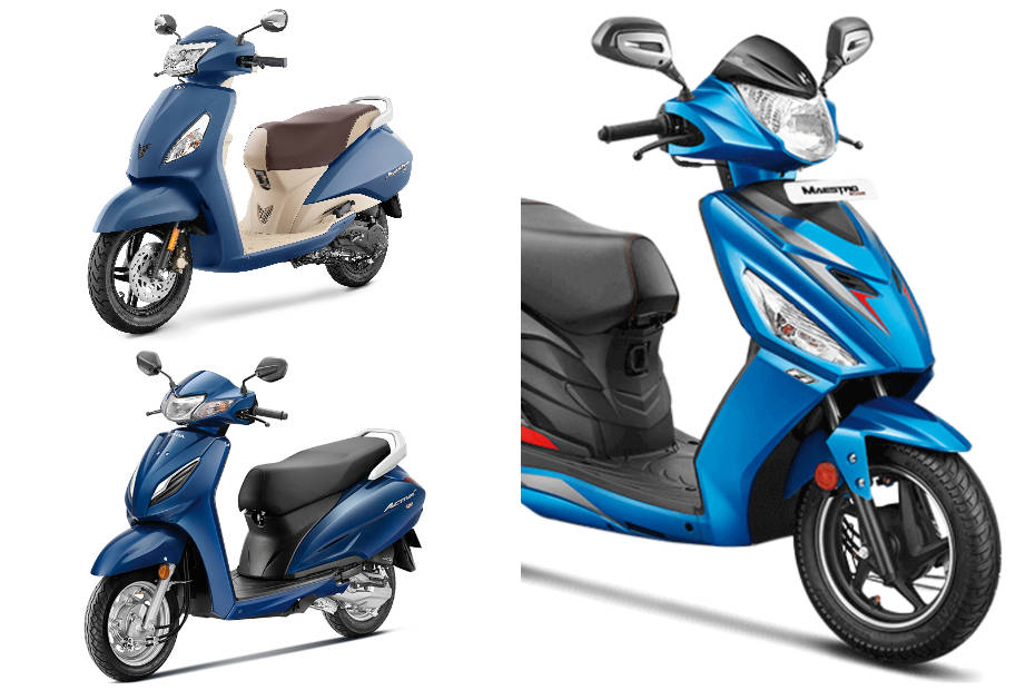 Hero Maestro Edge 110 BS6 vs TVS Jupiter BS6 vs Honda Activa 6G: Spec Comparison