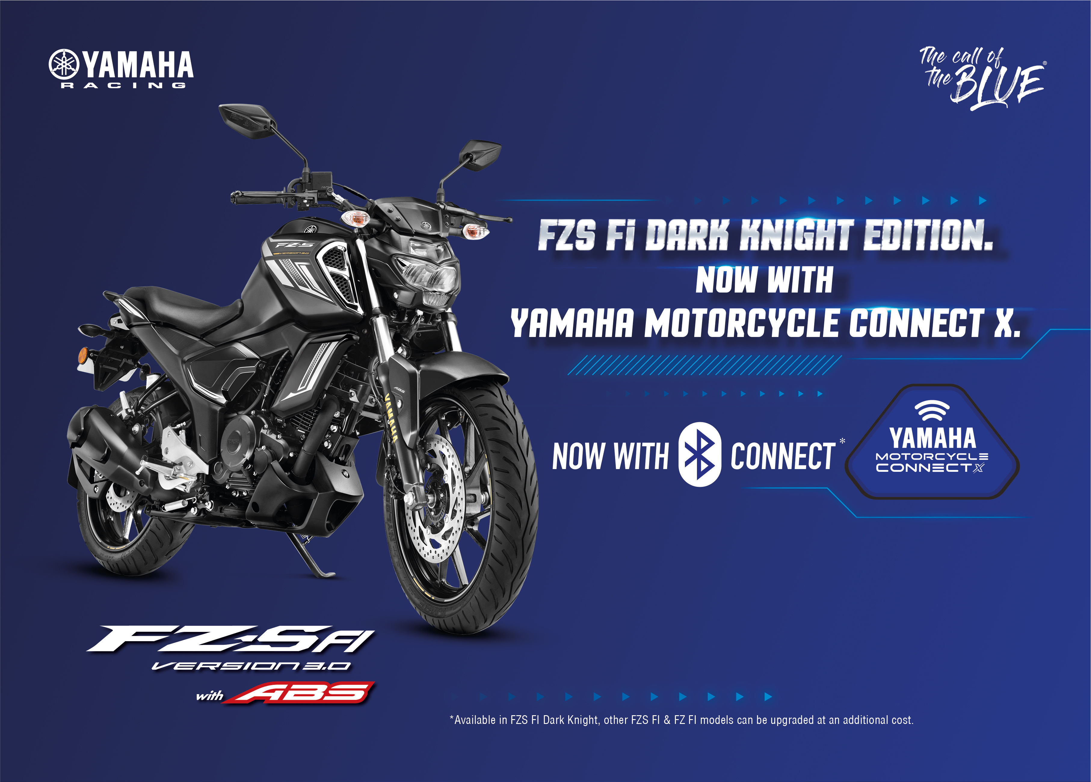Yamaha FZS-FI v3 Dark Knight gets Bluetooth connectivity