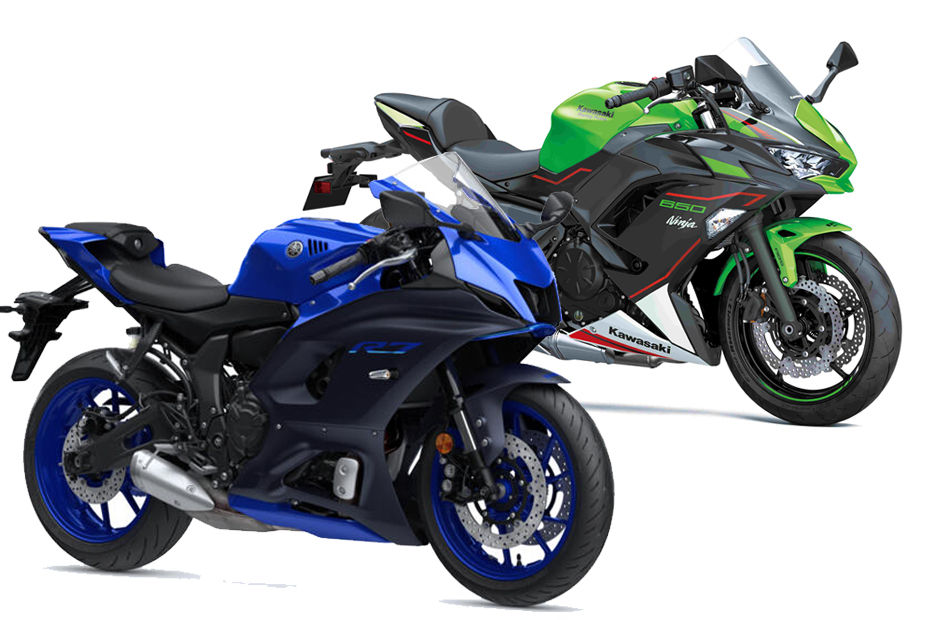 2021 Yamaha YZF-R7 VS Kawasaki Ninja 650: Image Comparison 