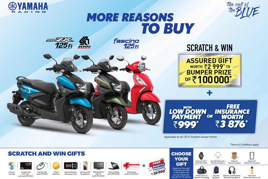 Yamaha Announces Festive Offers For Its Scooter Lineup