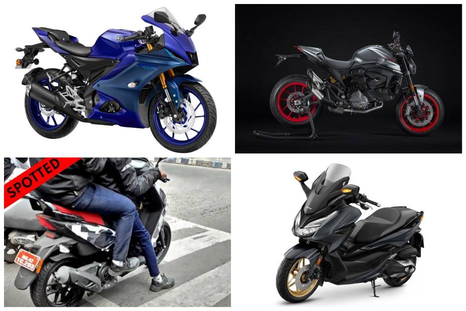 Weekly Bike News Wrapup: Yamaha YZF-R15, Aerox 155 Launched, 2022 Aprilia SR 160, Yezdi Roadking Spotted Testing, And More!