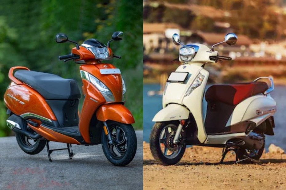 TVS Jupiter 125 vs Suzuki Access 125 Photo Comparison BikeDekho