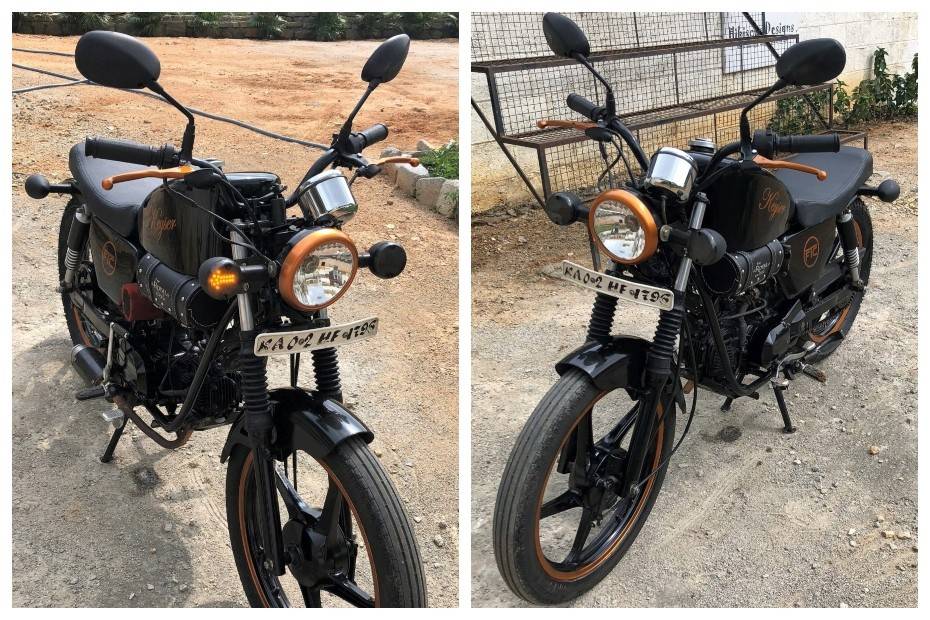 Hero Splendor Modified Into Harley Davidson Iron 883