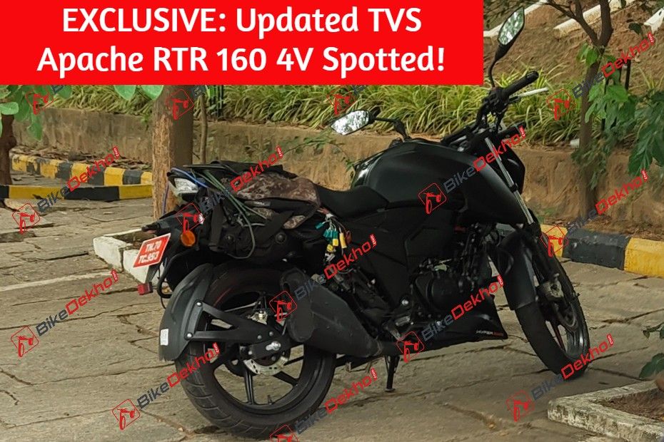 Updated TVS Apache RTR 160 4V Spied
