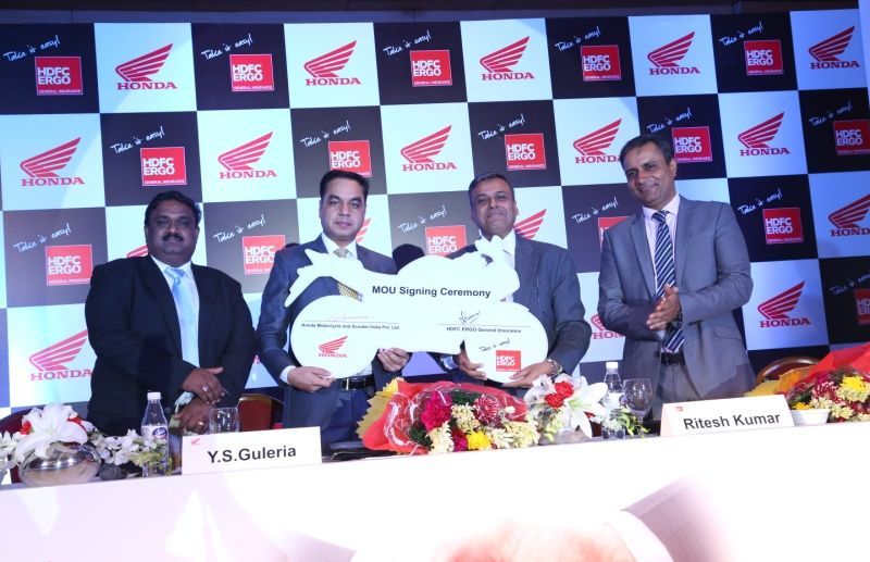 Honda Motorcycle Partners With HDFC ERGO for benefits on two-wheeler cover