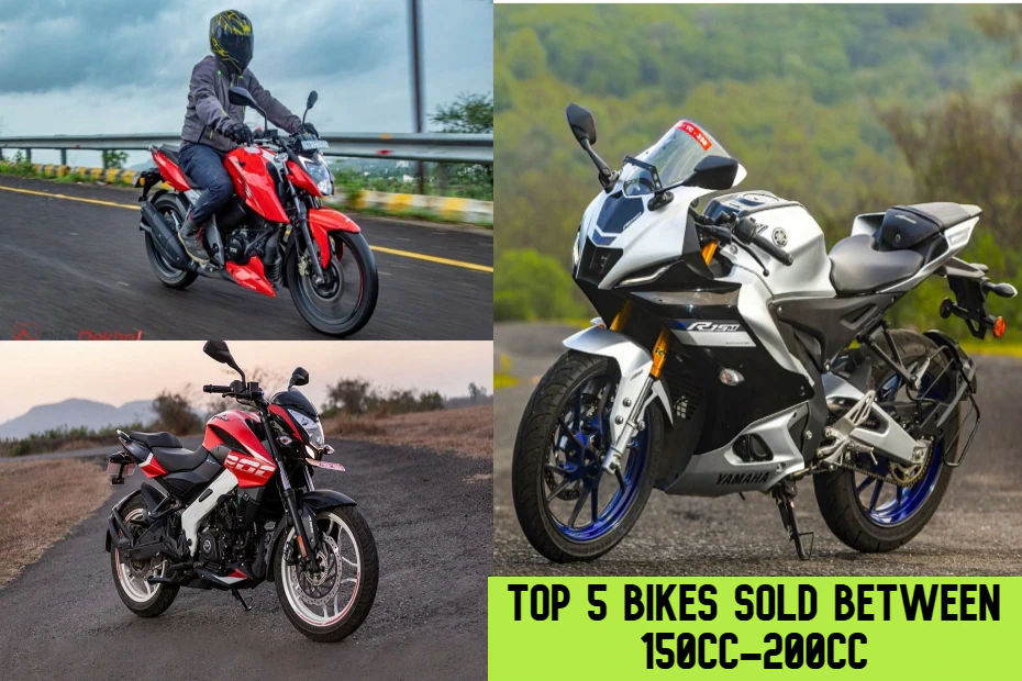 Top Five 150cc To 200cc Motorcycles Sold In July 2022: TVS Apache Range, Yamaha MT-15, Yamaha R15 And More