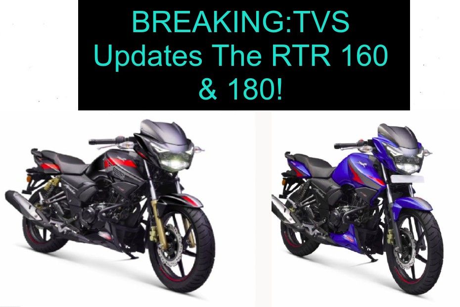 TVS Updates RTR 160 and 180