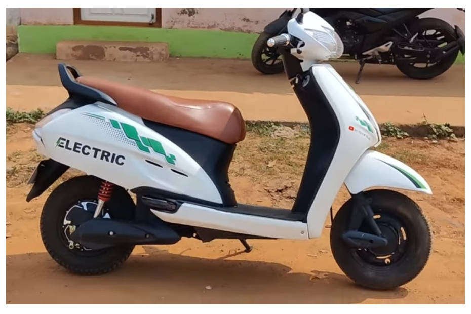 Honda Activa Converted To Electric Scooter Price Rs 1 Lakh Bikedekho