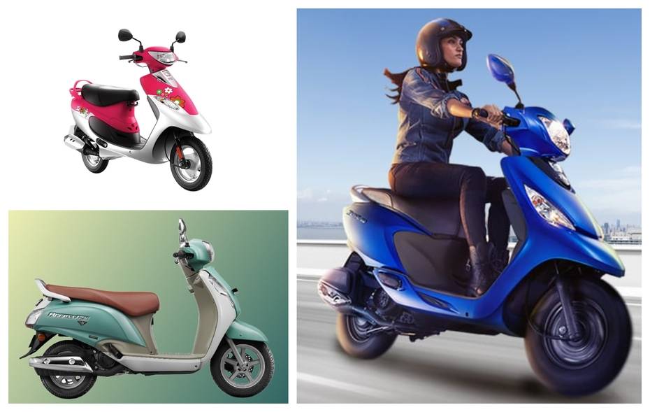 Best Scooty For Ladies TVS Scooty Pep TVS Scooty Zest Yamaha