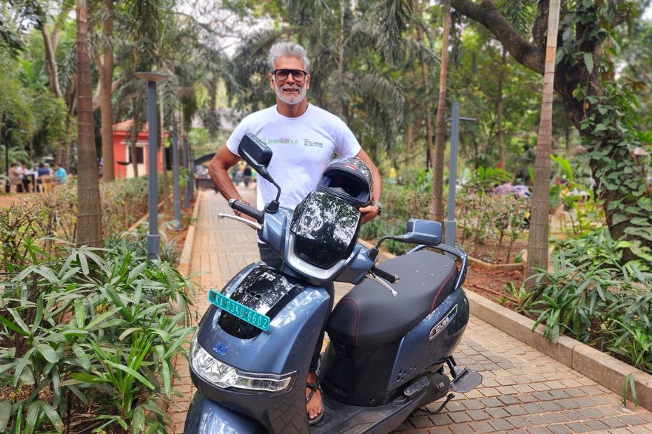 Milind Soman Rides TVS iQube for 200km