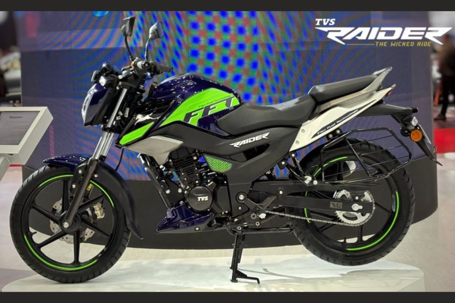 TVS Raider 125 With Flex Fuel Technology Showcased At 2024 Bharat Mobility Expo TVS Raider 125 With Flex Fuel Technology Showcased At 2024 Bharat Mobility Expo