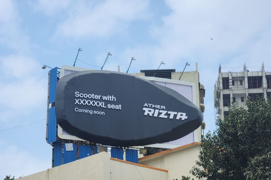 Ather Rizta teased in Mumbai and Ahmedabad Ather Rizta Family Electric Scooter Teased