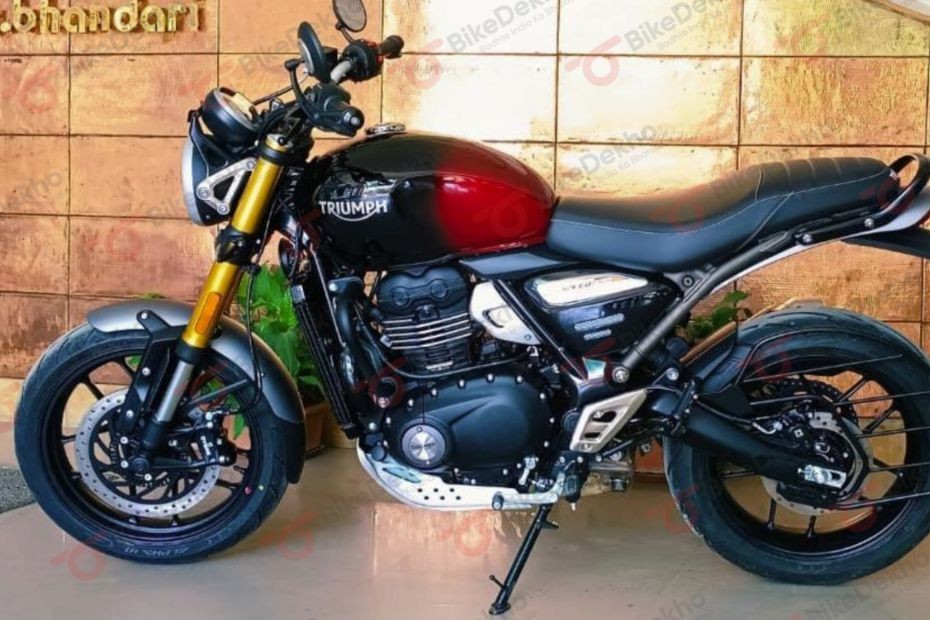 Custom Triumph Speed 400 In Black And Red Dual Tone