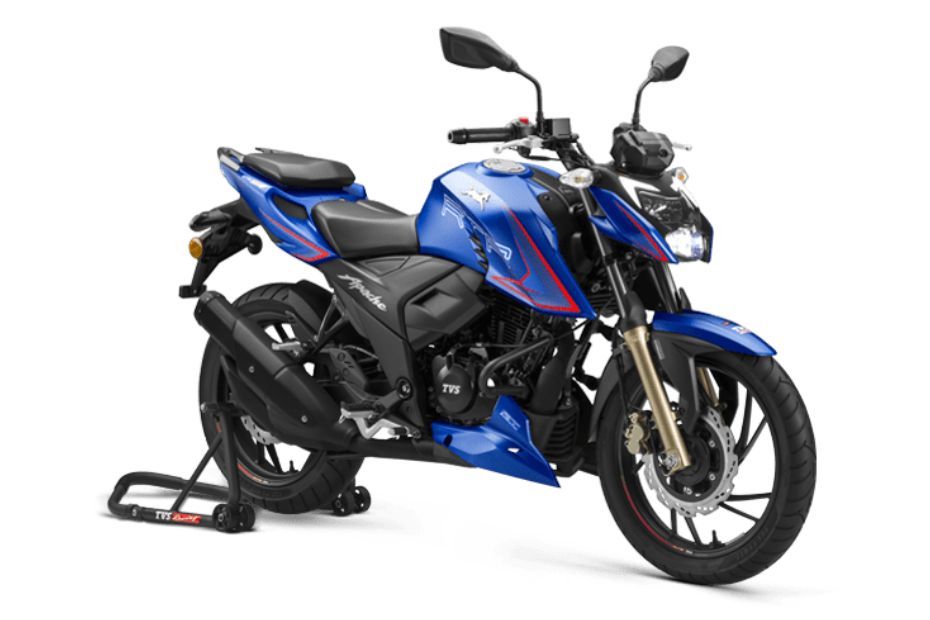 TVS Apache RTR 200 4V Front Three Fourth