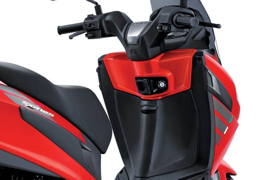 Aprilia SXR 125 Side Profile Rear Three Fourth Closeup