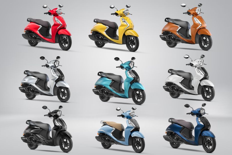 Yamaha Fascino 125 Fi Hybrid Drum Colour Options
