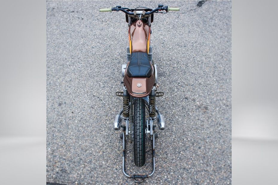 custom Yamaha RD400 flat tracker from DubStyle Designs